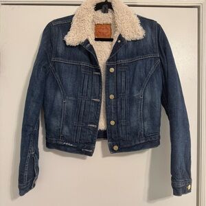 Levi's Blue Jean Jacket with Sherpa Collar